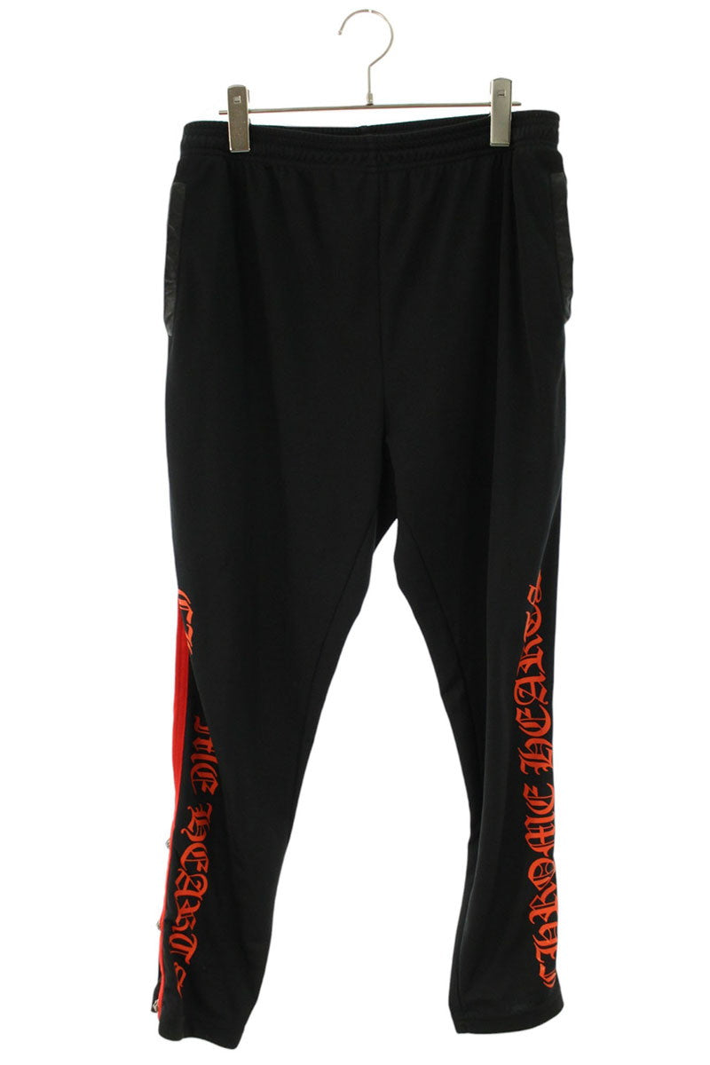 Chrome Hearts Cross Ball Side Logo Pants Black/Red Size M