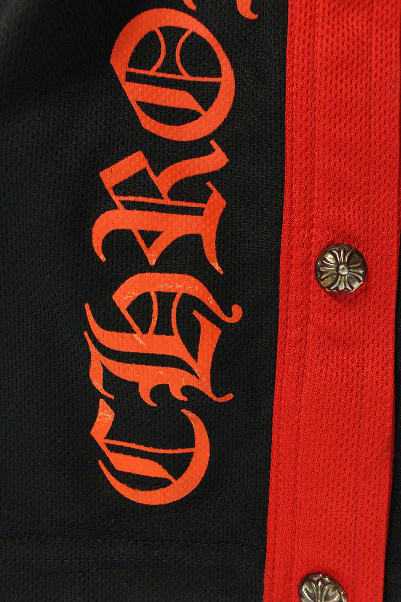 Chrome Hearts Cross Ball Side Logo Pants Black/Red Size M