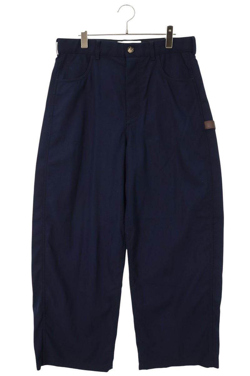 LOEWE Cotton Carpenter Button Fly Pants Navy/Brown Size 34