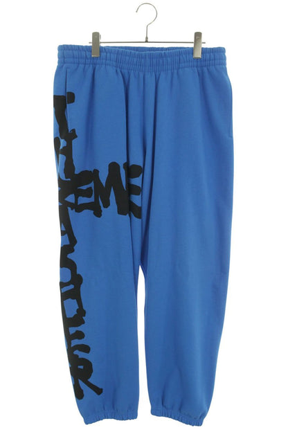 SUPREME 24AW Thrasher Print Sweatpants Blue Size L