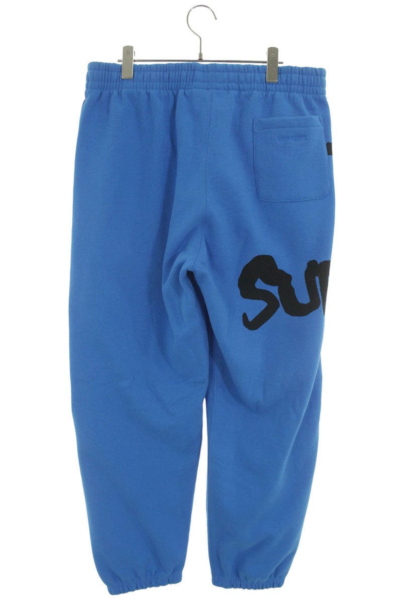 SUPREME 24AW Thrasher Print Sweatpants Blue Size L