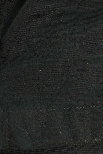 VETEMENTS Logo Print Jersey Pants Black/Blue Size S