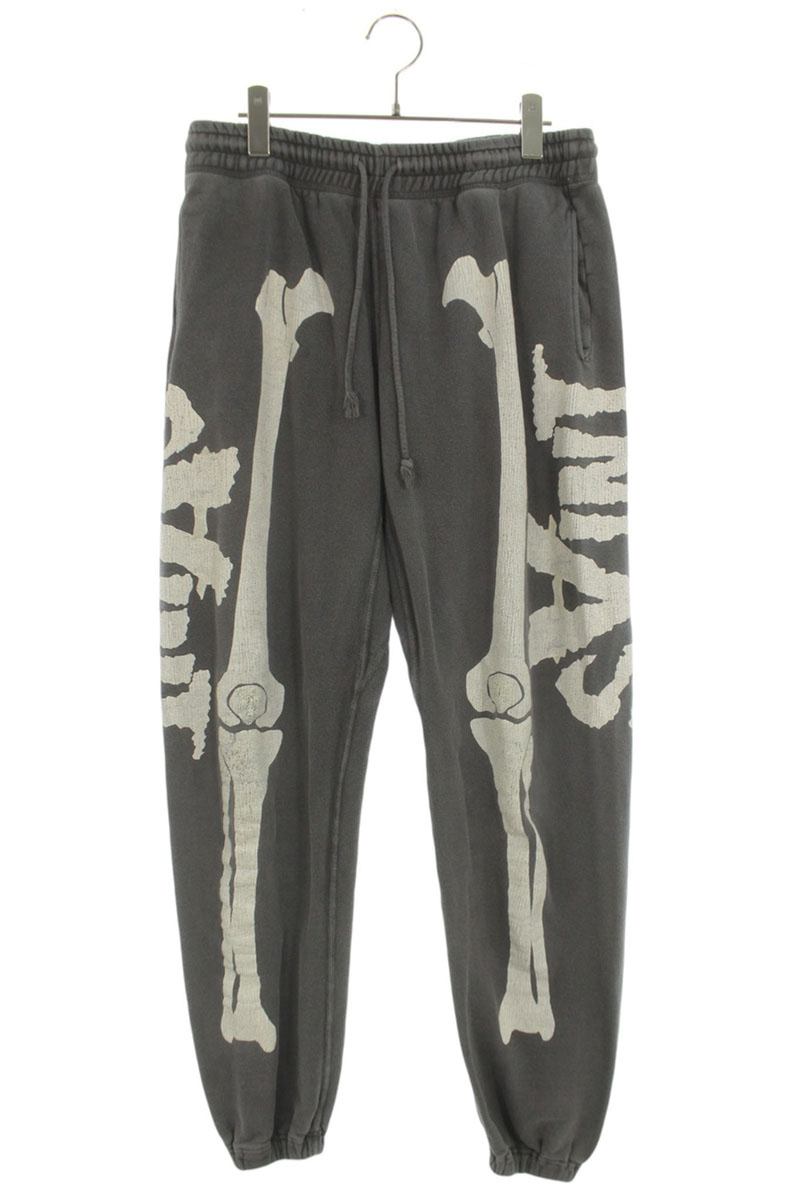 SAINT MICHAEL ORN Bone Print Sweatpants Black/White Size S