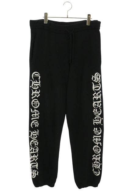Chrome Hearts Black Logo Embroidered Cashmere Pants Size L