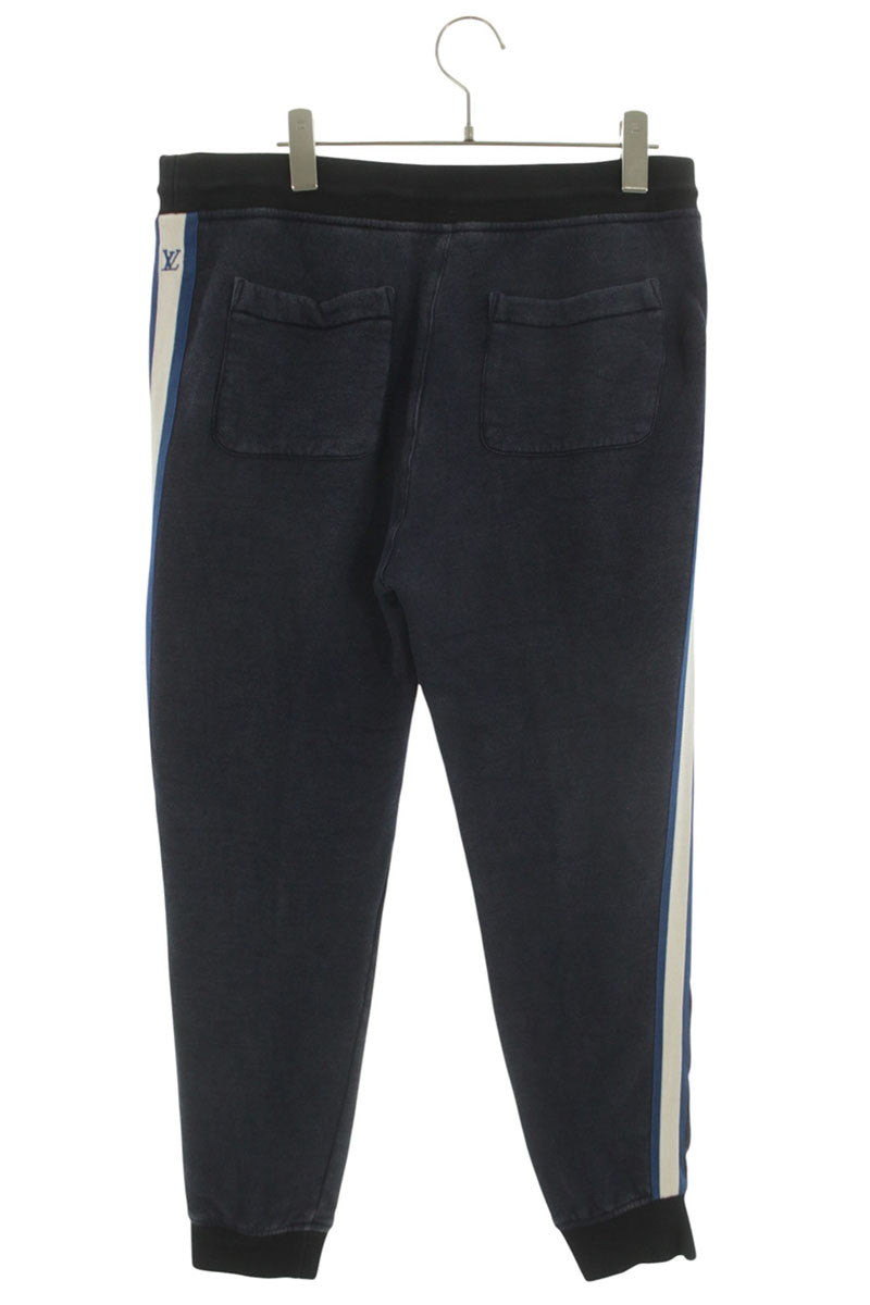 LOUISVUITTON 18AW Sideline Cotton Sweatpants Navy Size M