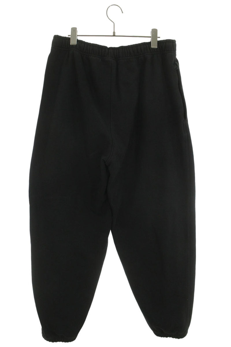 NIKE x STUSSY Black Cotton Poly Logo Sweatpants Size 32