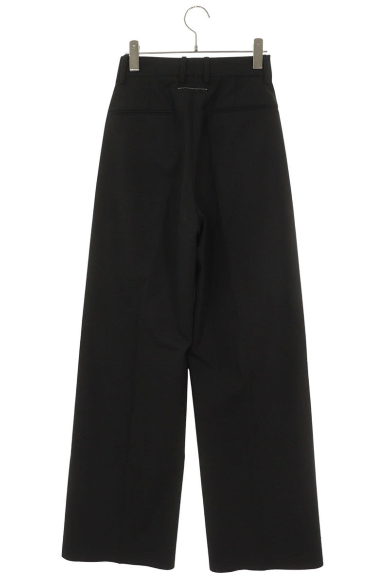 MM6 S52KA0507 Wool Blend Slacks Black Size 38