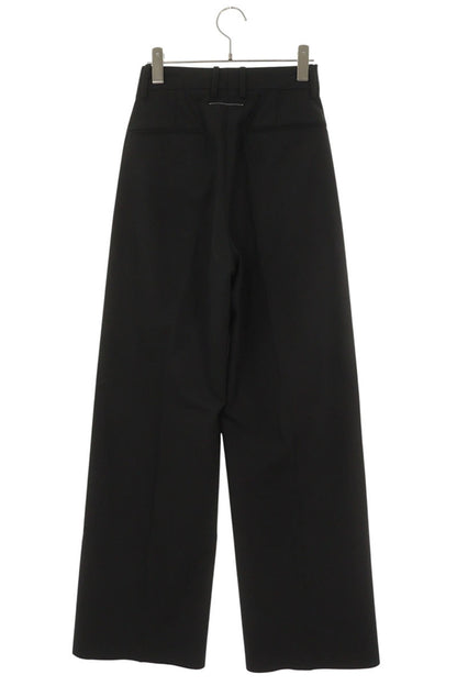 MM6 S52KA0507 Wool Blend Slacks Black Size 38