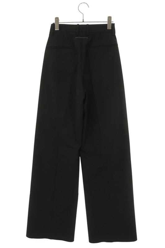 MM6 S52KA0507 Wool Blend Slacks Black Size 38