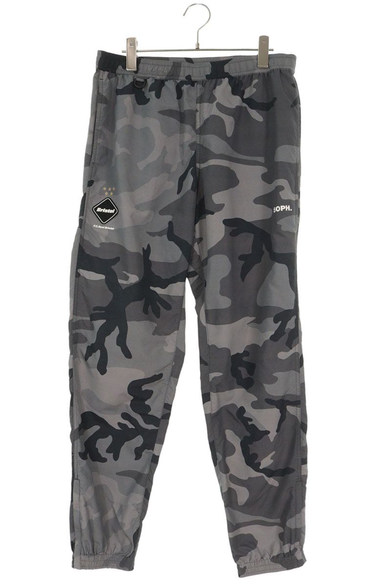 F.C.R.B. FCRB-200053 Gray Nylon Camo Track Pants Size 32