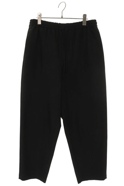 JILSANDER Black Wool Blend Wide Leg Pants Size 46