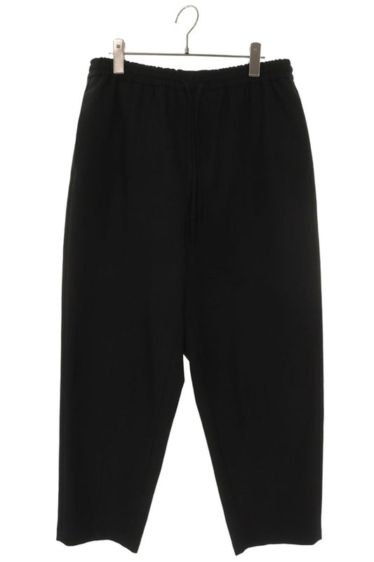 JILSANDER Black Wool Blend Wide Leg Pants Size 46
