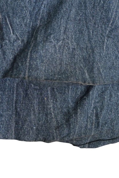 BALENCIAGA Denim Print Rayon Casual Pants Indigo Size M