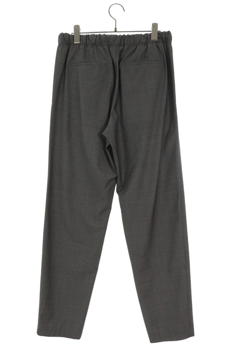 LOUISVUITTON Belted Wool Easy Slacks Gray Size 38