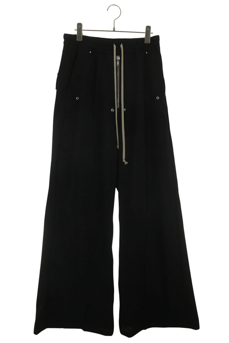 Rick Owens AW26 Black Wool WT Wide Bela Pants Size 48