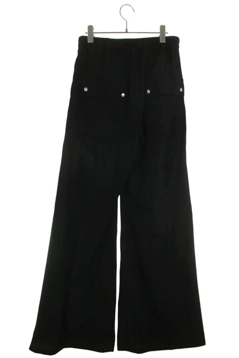Rick Owens AW26 Black Wool WT Wide Bela Pants Size 46