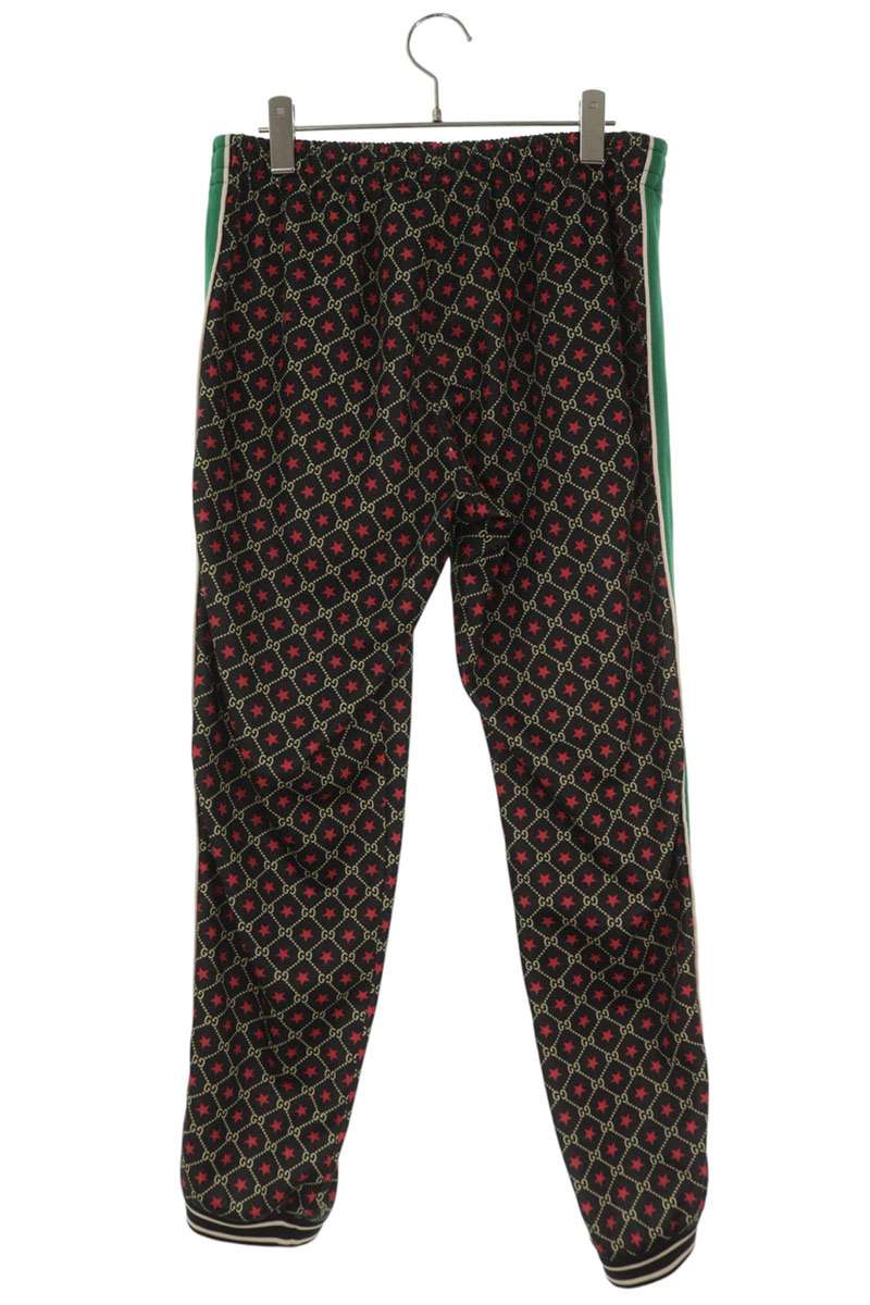 GUCCI 575735 XJBA6 Black GG Pattern Track Pants Size 30