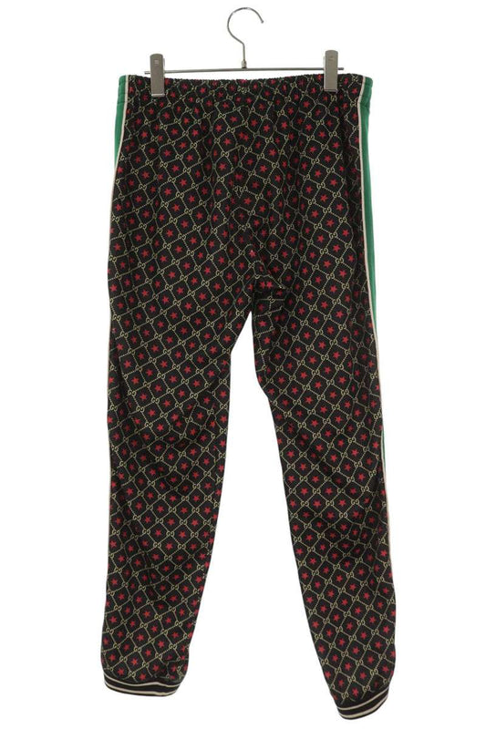 GUCCI 575735 XJBA6 Black GG Pattern Track Pants Size 30