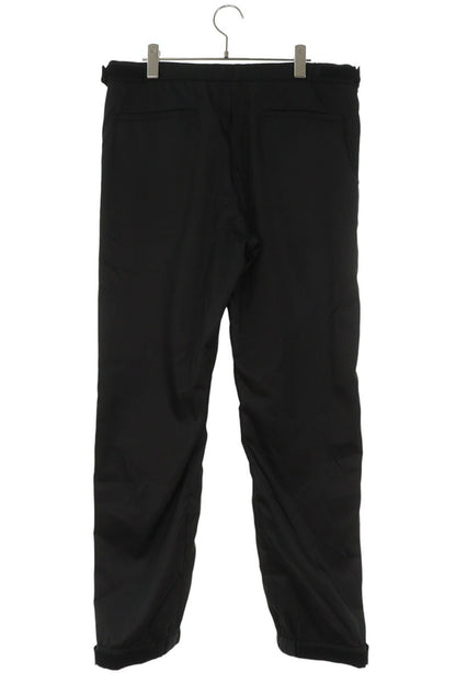 PRADA UP0008 Black Logo Tape Hem Nylon Pants Size 32