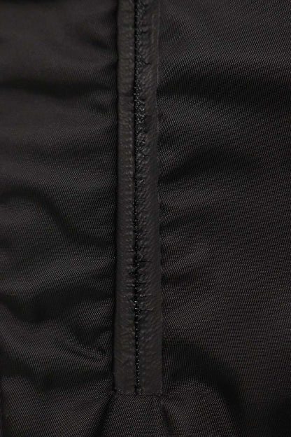 PRADA UP0008 Black Logo Tape Hem Nylon Pants Size 32