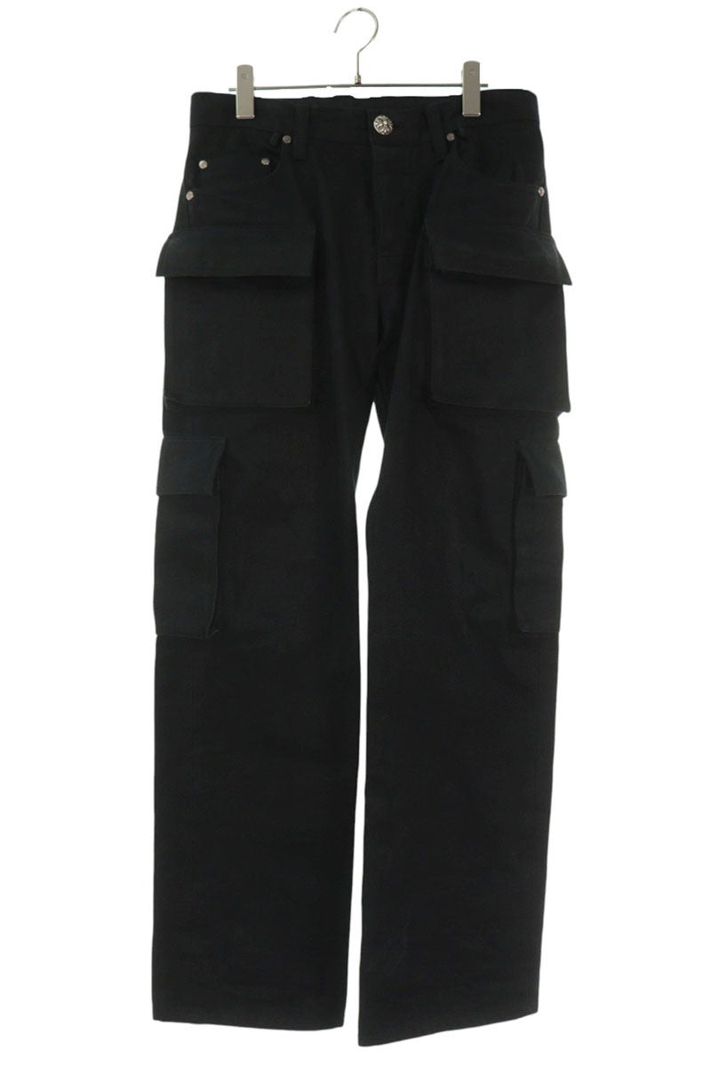 Chrome Hearts Cross Ball Button Fatigue Pants Black Size 30