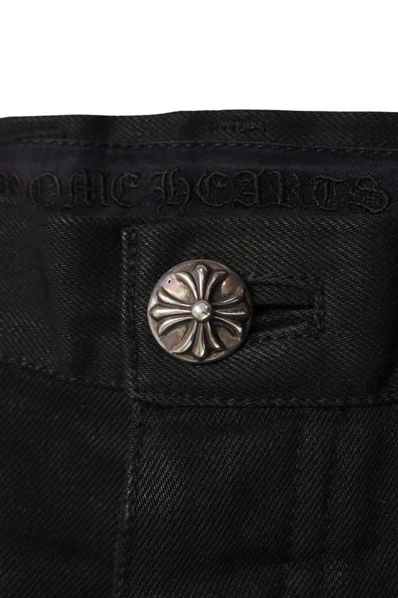 Chrome Hearts Cross Ball Button Fatigue Pants Black Size 30