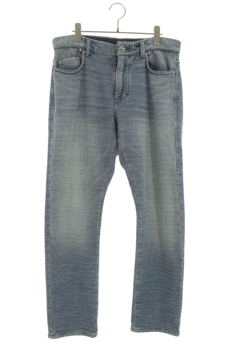 Chrome Hearts Cross Ball Button Denim Sweatpants Size 34
