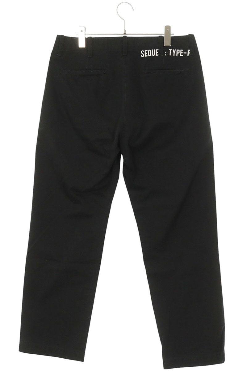 SEQUEL Distressed Repair Chino Pants Black Size 32