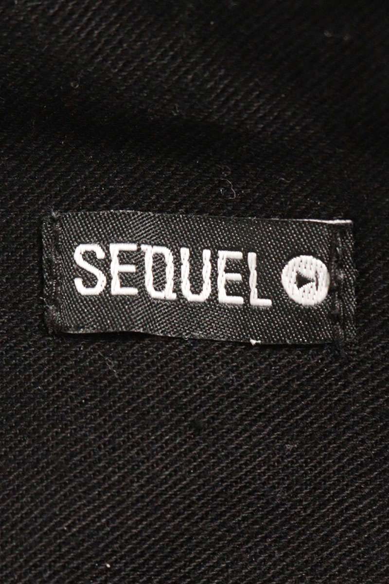 SEQUEL Distressed Repair Chino Pants Black Size 32