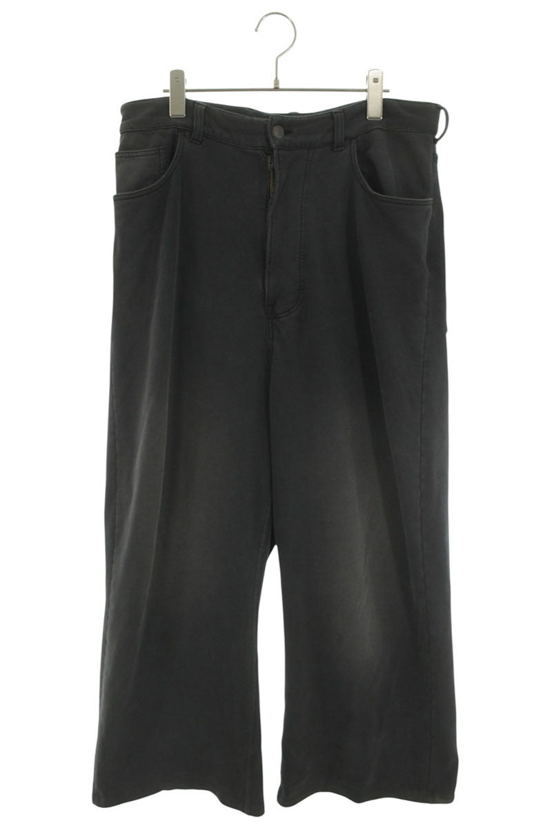 BALENCIAGA Dark Gray Baggy Cotton Sweatpants Size XXS