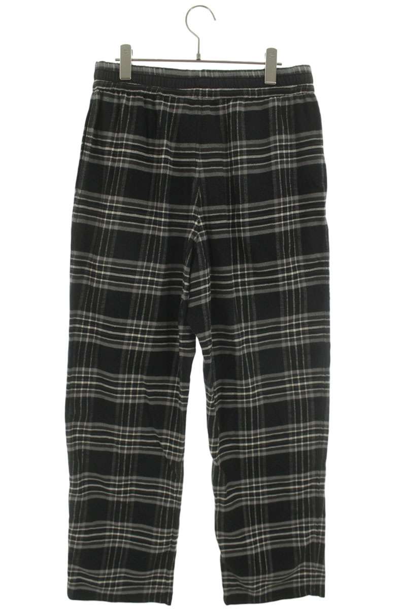 Chrome Hearts Cross Leather Patch Flannel Pants Size M