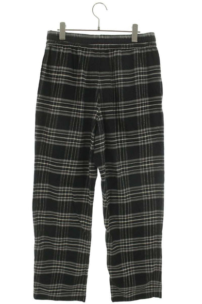 Chrome Hearts Cross Leather Patch Flannel Pants Size M