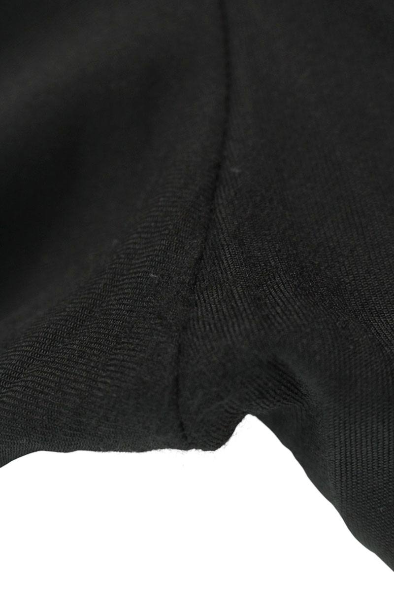 CELINE Double Pleated Wool Slacks Black Size 34