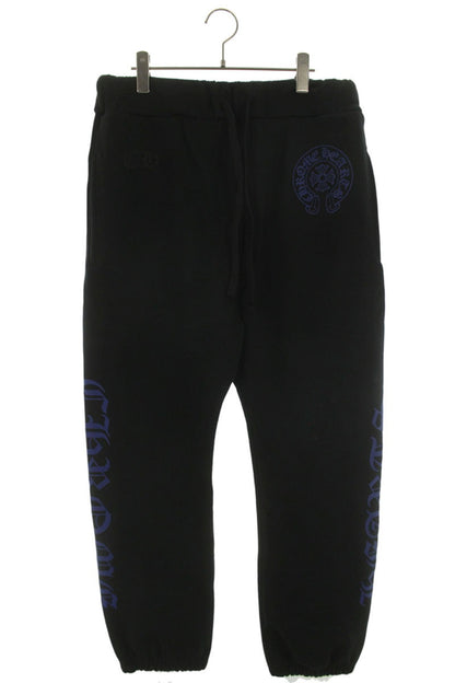 Chrome Hearts SWEAT PANTS Side Logo Print Black Size 32