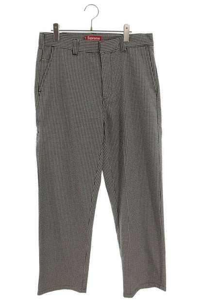 SUPREME 25SS Houndstooth Work Pant Gray Size 32