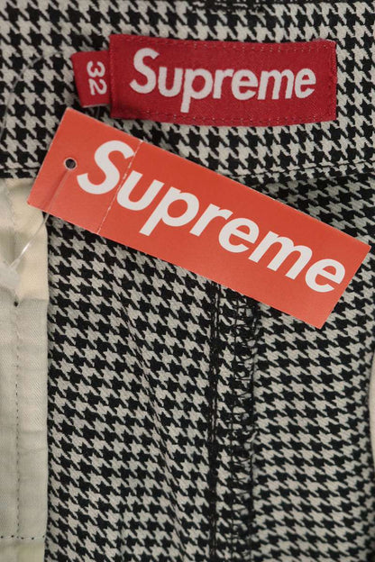 SUPREME 25SS Houndstooth Work Pant Gray Size 32