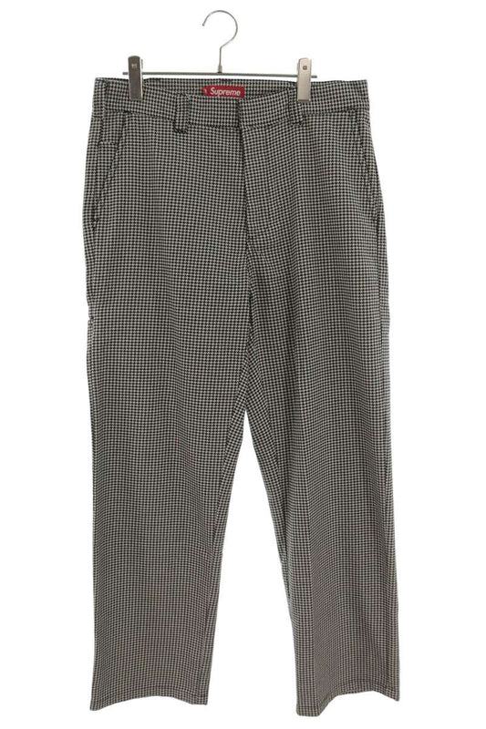 SUPREME 25SS Houndstooth Work Pant Gray Size 30