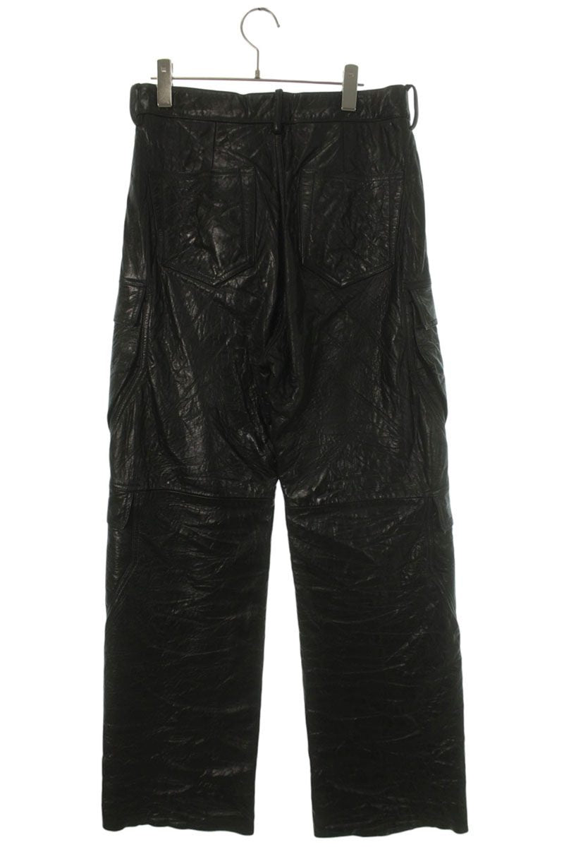 Rick Owens 26SS GETH CARGO Cowhide Leather Pants Size 28