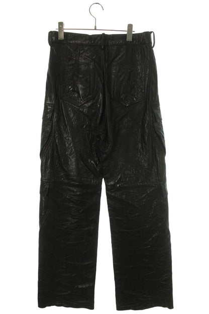 Rick Owens 26SS GETH CARGO Cowhide Leather Pants Size 28