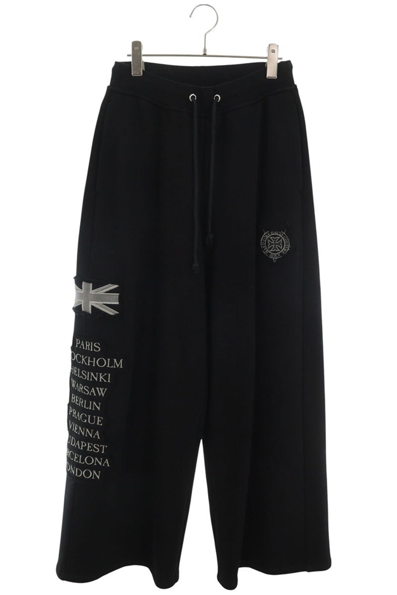 ALICE HOLLYWOOD Patchwork Cotton Sweatpants Black Size 30