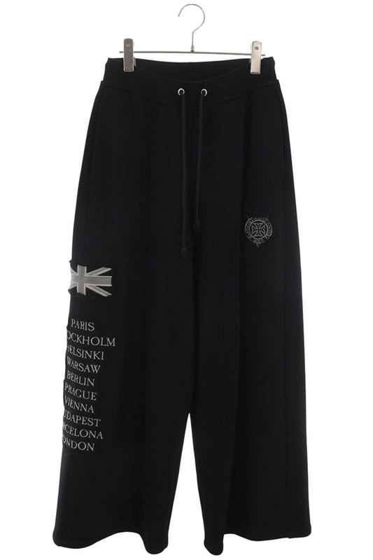 ALICE HOLLYWOOD Patchwork Cotton Sweatpants Black Size 30