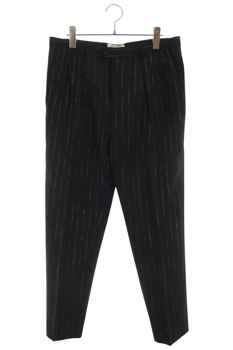 SAINT LAURENT PARIS Wool Pinstripe 1-Pleat Slacks Size 48