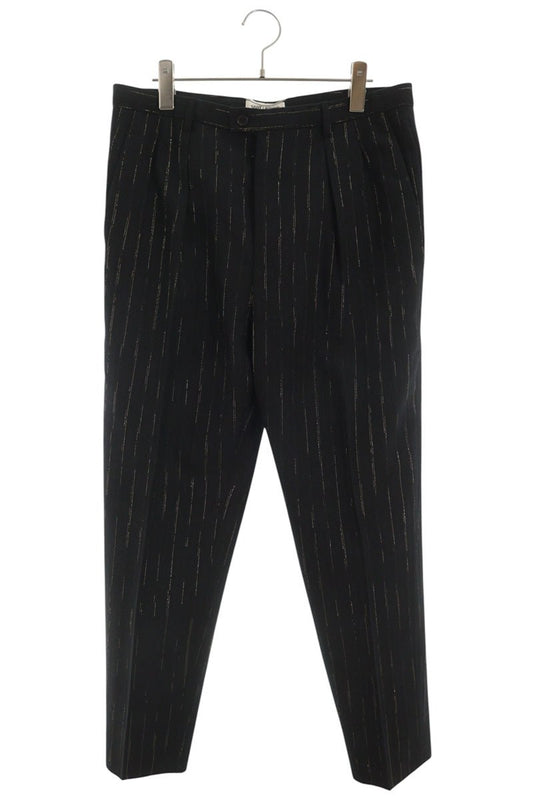 SAINT LAURENT PARIS Wool Pinstripe 1-Pleat Slacks Size 48