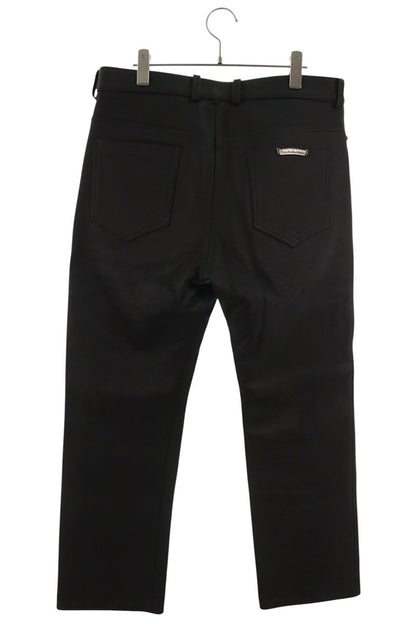 Chrome Hearts LTHR PANTS Leather Pants Black Size 34