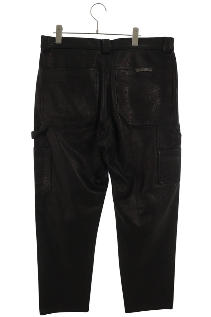 Chrome Hearts LTHR PANTS Flare Knee Leather Pants Size 34