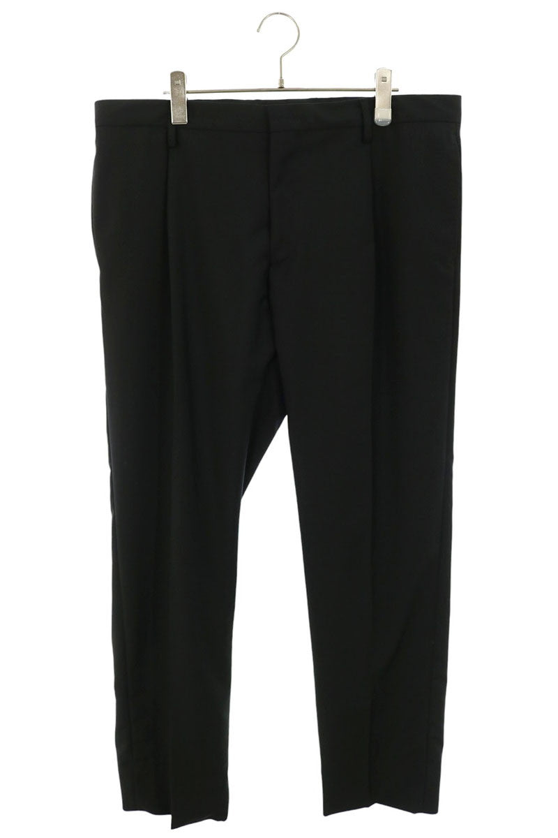 VALENTINO Mid-Rise Wool Mohair Slacks Black Size 36