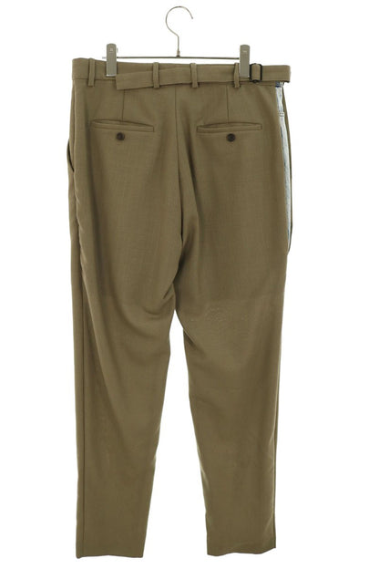YPROJECT Denim Paneled Wool Slacks Indigo Size M