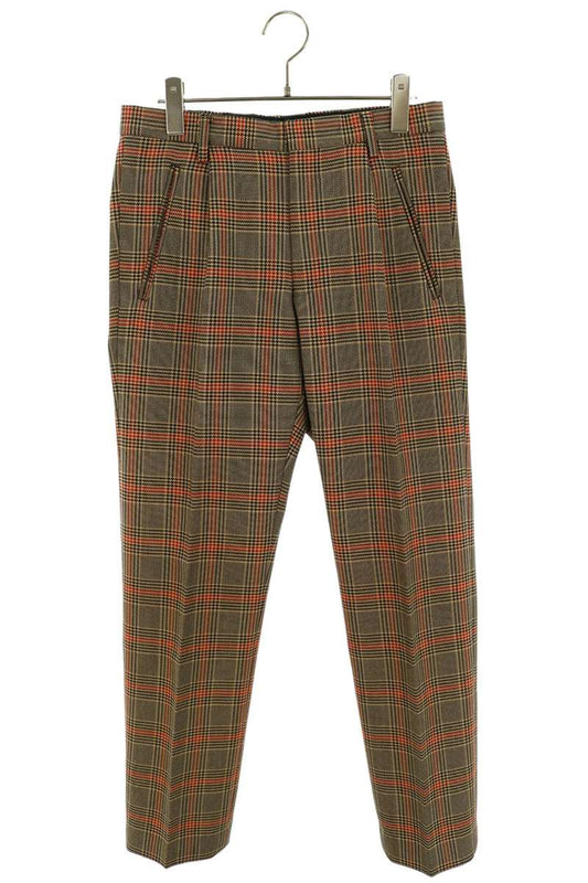DRIES VAN NOTEN 18AW Wool Blend Check Pants Size 44