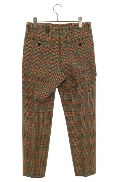 DRIES VAN NOTEN 18AW Wool Blend Check Pants Size 44