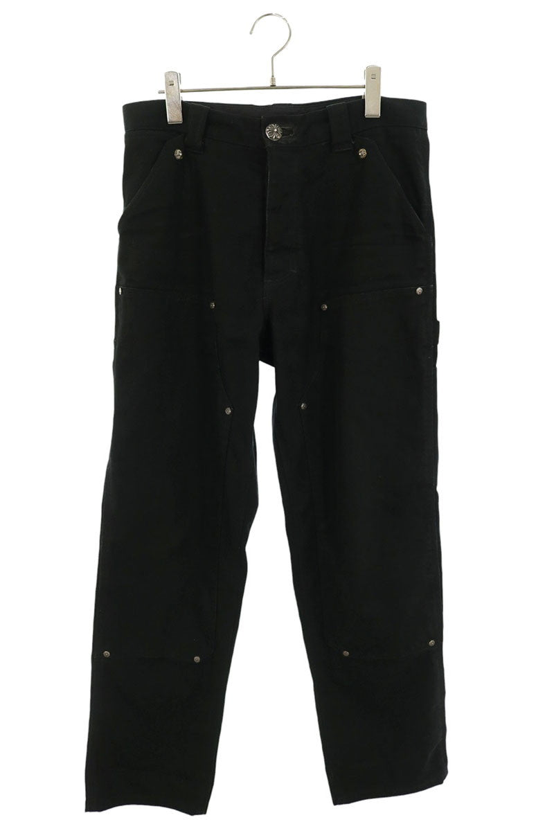 Chrome Hearts CARPENTER DOUBLE KNEE Black Pants Size 30